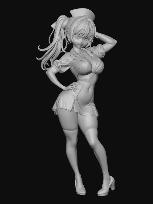 3D model for Nurse Style Anime Character