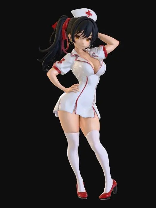 3D model for Nurse Style Anime Character