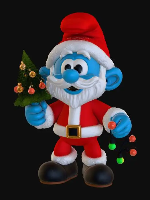 3D model for Pappa Smurf Xmas Celebration, #Christmas2025#