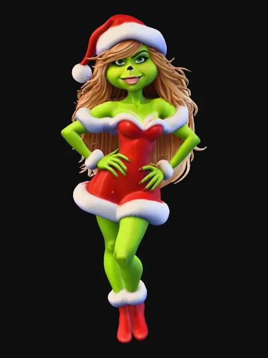 3D model for Grinchy Holiday Pose , #Christmas2025#