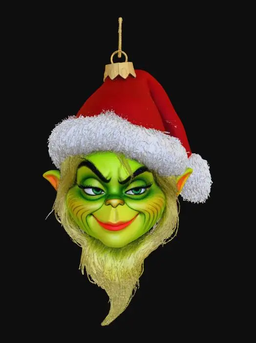 3D model for Grinchy Ornament, #Christmas2025#