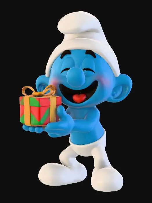 3D model for Jokey Smurf Gift Celebration , #Christmas2025#
