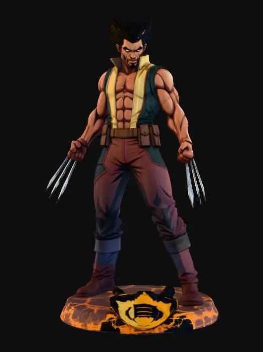 3D model for Afro Wolverine Earth 745