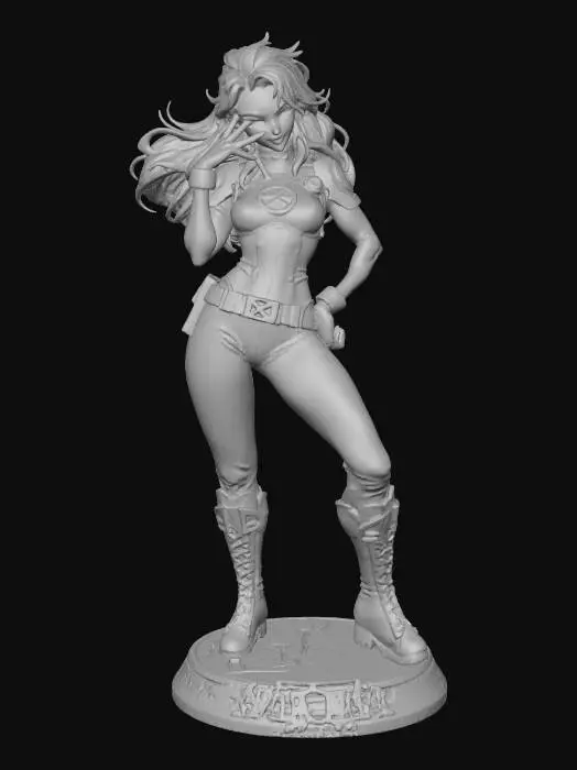 3D model for Xmen Afro Rogue Eath 745