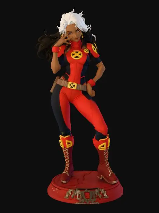 3D model for Xmen Afro Rogue Eath 745