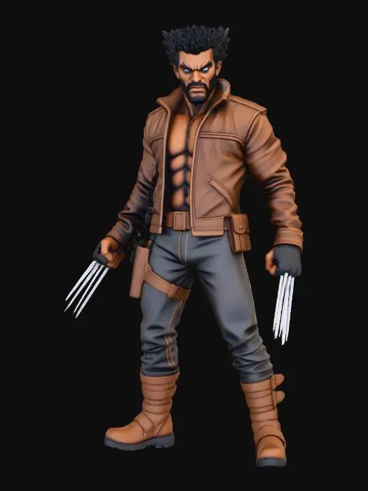 3D model for Afro Wolverine Earth 745