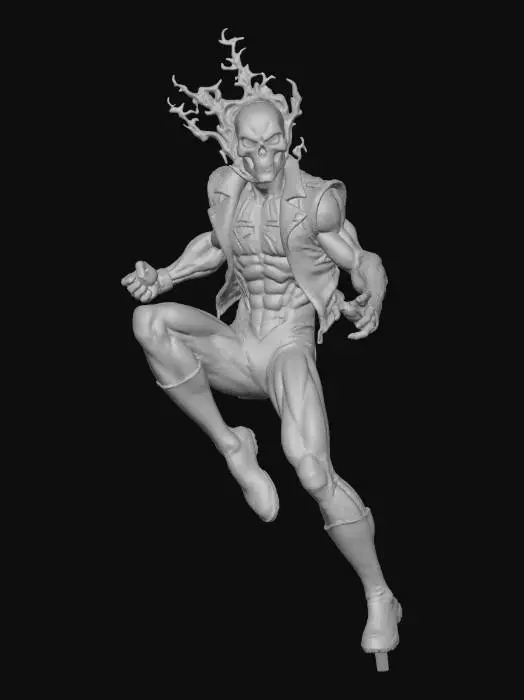 3D model for Flaming Arachnid Skull Hero