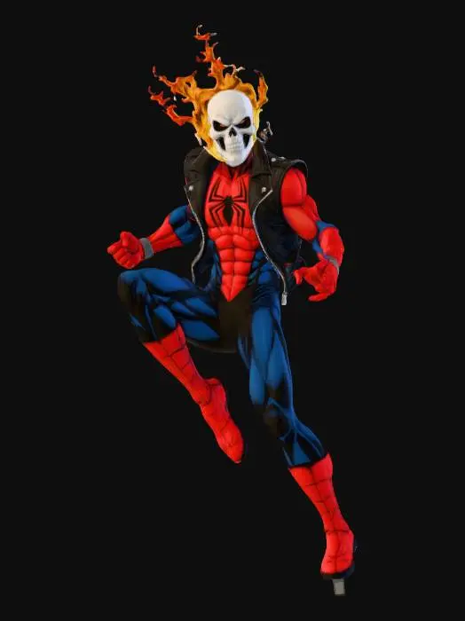 3D model for Flaming Arachnid Skull Hero