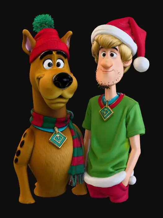 3D model for Meshy_AI_Scooby_Shaggy_Holiday_1218153348_generate