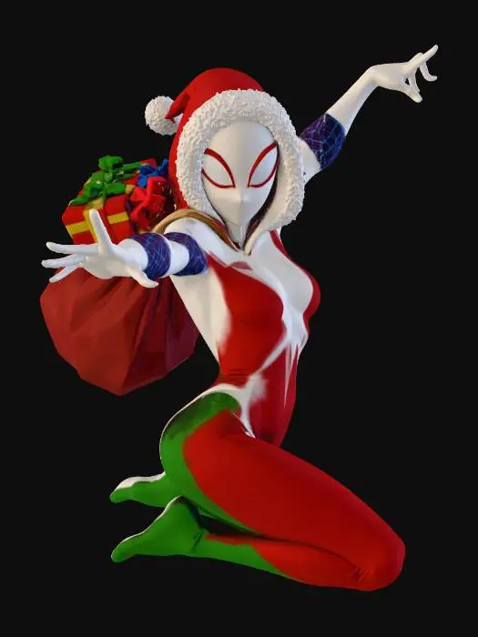 3D model for Spider Gwen Holiday Heroine, #Christmas2025#
