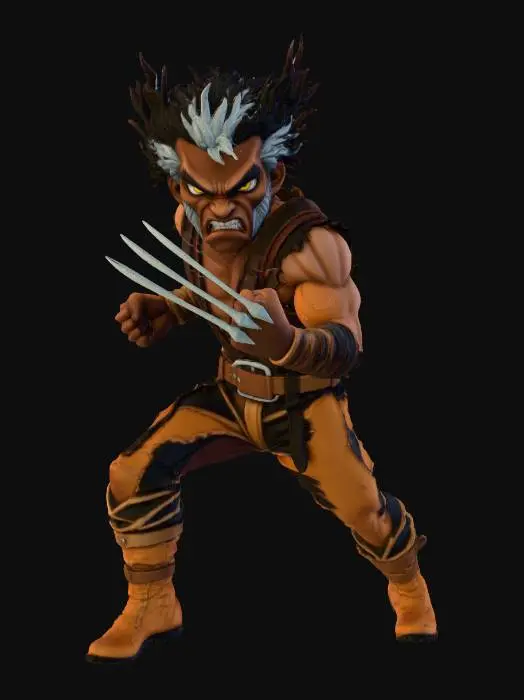 3D model for Meshy_AI_Afro_Wolverine_Earth7_1220053034