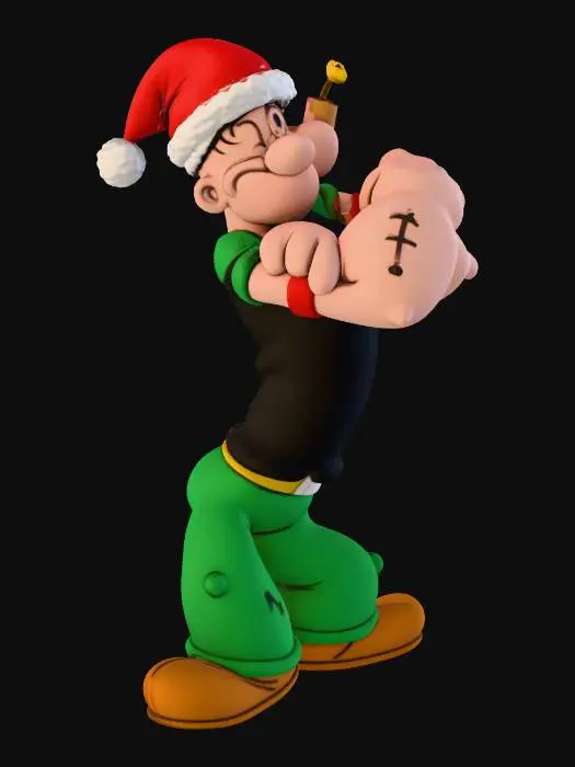 3D model for Popeye Xmas, #Christmas2025#