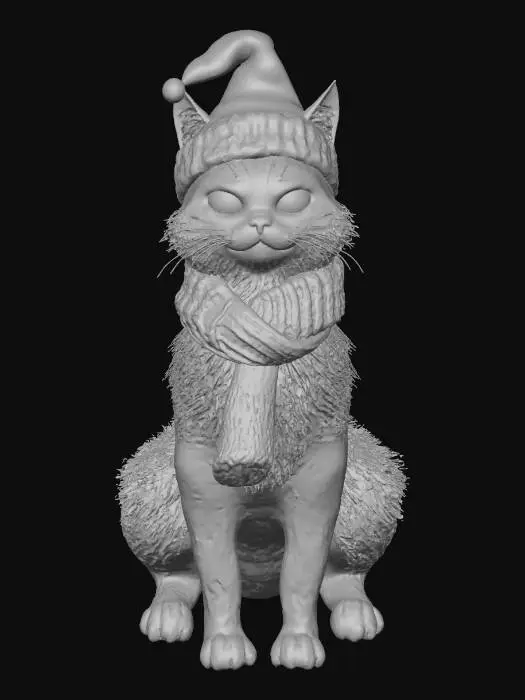 3D model for Grinchy Festive Feline, #Christmas2025#