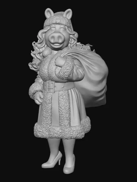 3D model for Ms Piggy Glamour in Winter Wonderland, #Christmas2025#