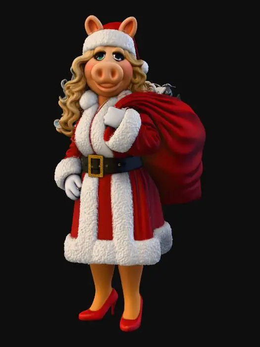 3D model for Ms Piggy Glamour in Winter Wonderland, #Christmas2025#