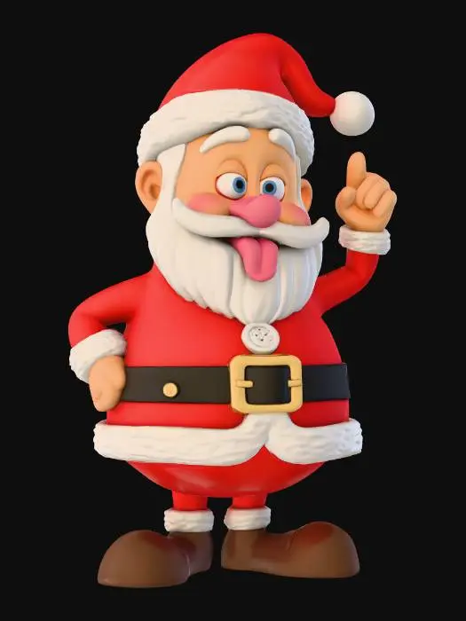 3D model for Santa's Quirky Gesture, #Christmas2025#