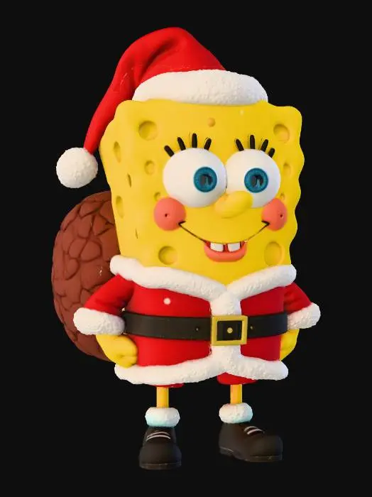 3D model for Christmas Sponge., #Christmas2025#