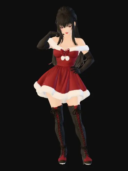 3D model for Gothic Winter Elegance