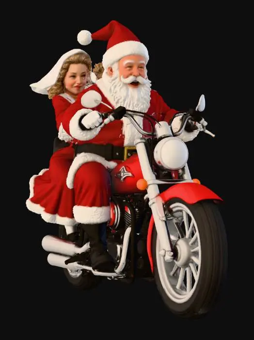 3D model for Santa's Holiday Ride, #Christmas2025#