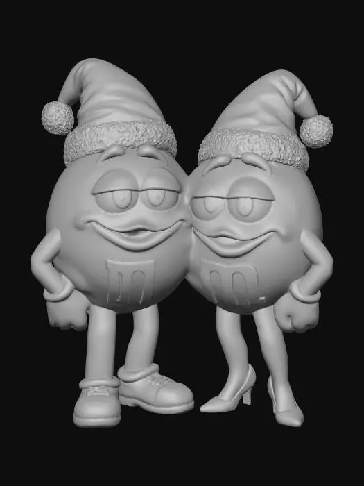 3D model for Holiday Cheer with M&M's, #Christmas2025#