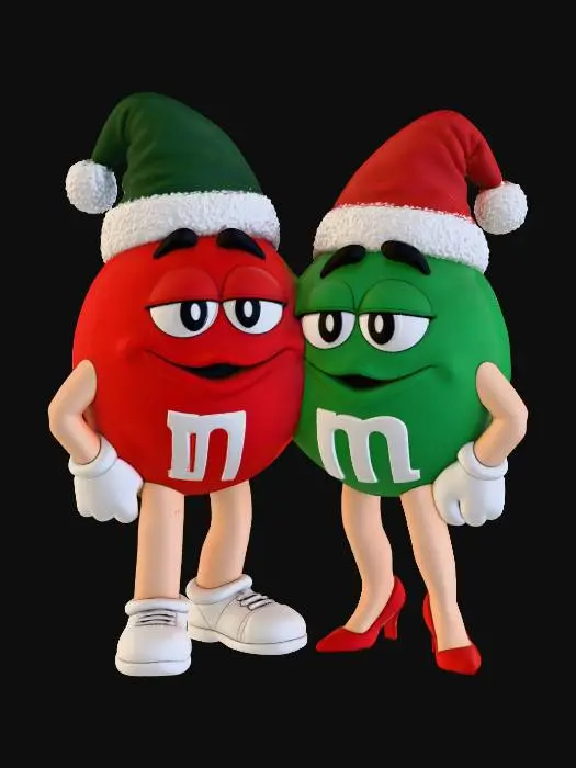 3D model for Holiday Cheer with M&M's, #Christmas2025#