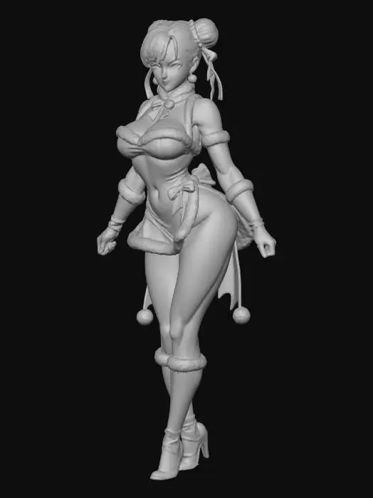 3D model for Chun Li Holiday Elegance, #Christmas2025#