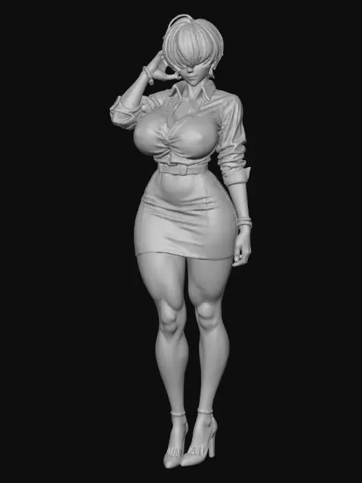 3D model for Shermie Red Elegance
