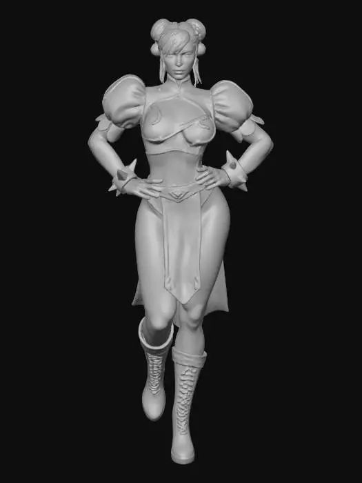 3D model for Martial Artist Chun Li 2