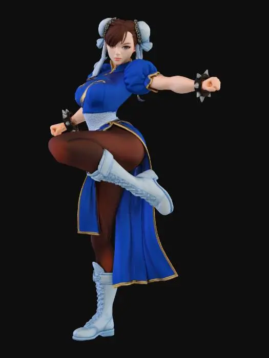 3D model for Chun Li SFA