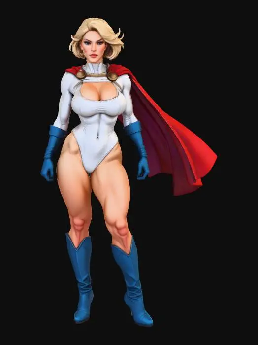 3D model for Power Girl Heroic Stance