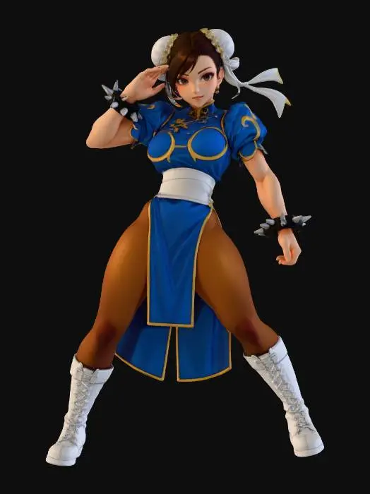 3D model for Martial Mastery Chun Li