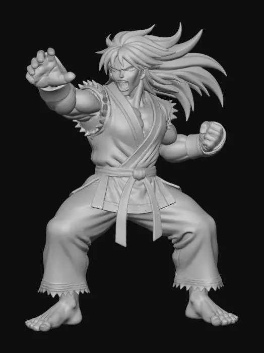 3D model for Martial Arts Fighter Ken