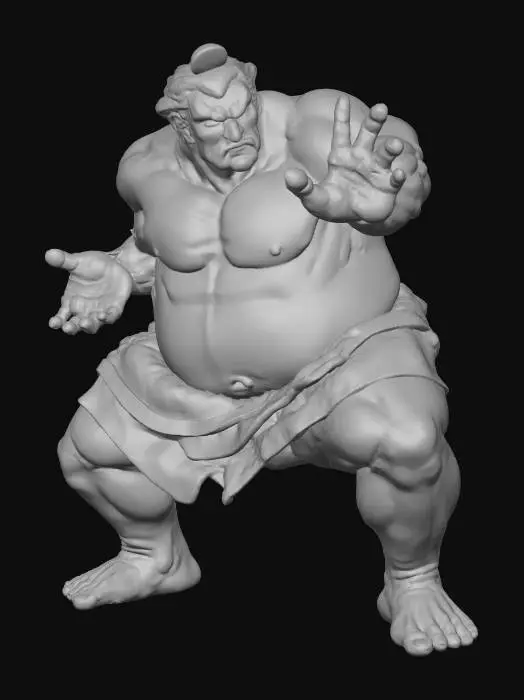 3D model for Sumo Warrior