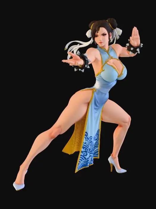 3D model for Martial Stance