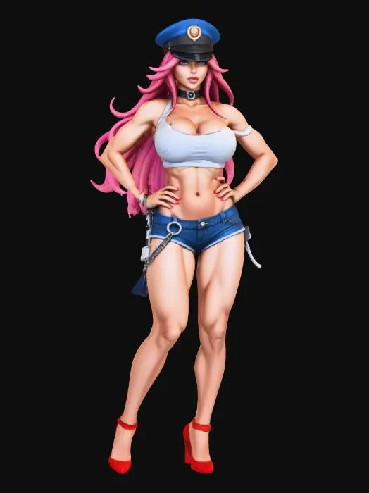 3D model for Pink Hair Glamour