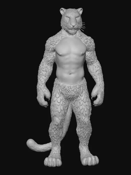 3D model for Man-Leopard Fusion