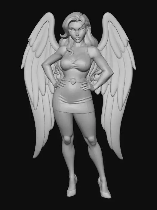 3D model for Hawkgirl in Pink
