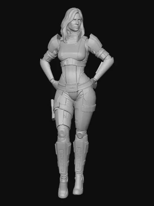 3D model for Futuristic Commander