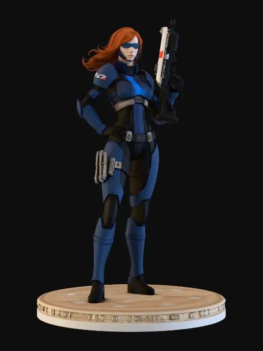 3D model for Space Warrior Heroine