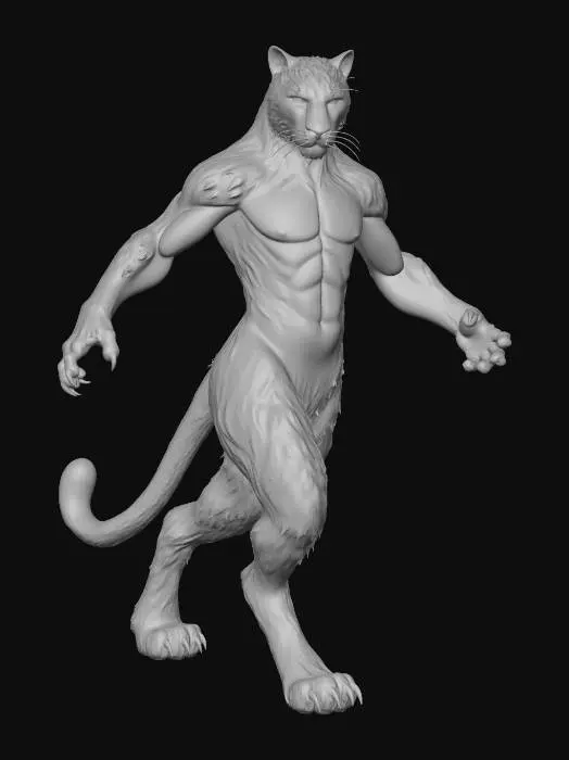 3D model for Panther Man Fusion
