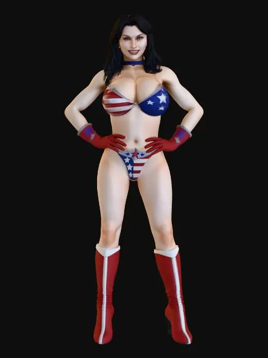3D model for Patriotic Heroine