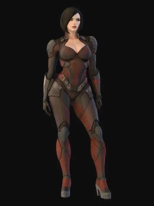 3D model for Commander in the Corridor