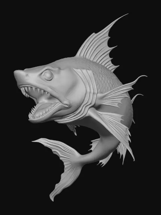 3D model for Neon Abyss Predator