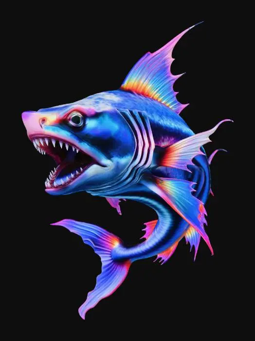 3D model for Neon Abyss Predator