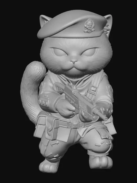 3D model for Battle Cat Commander