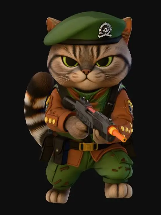 3D model for Battle Cat Commander