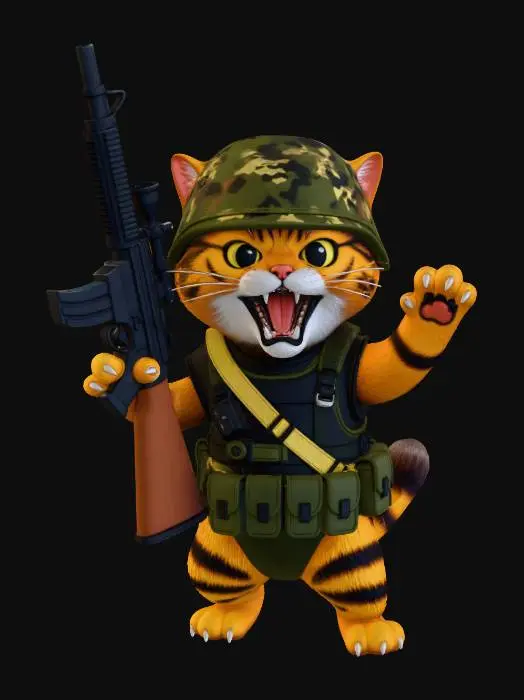 3D model for Battle Catz Whiskers