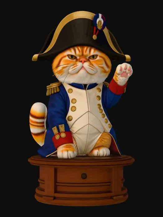 3D model for Napoleon BonaCat