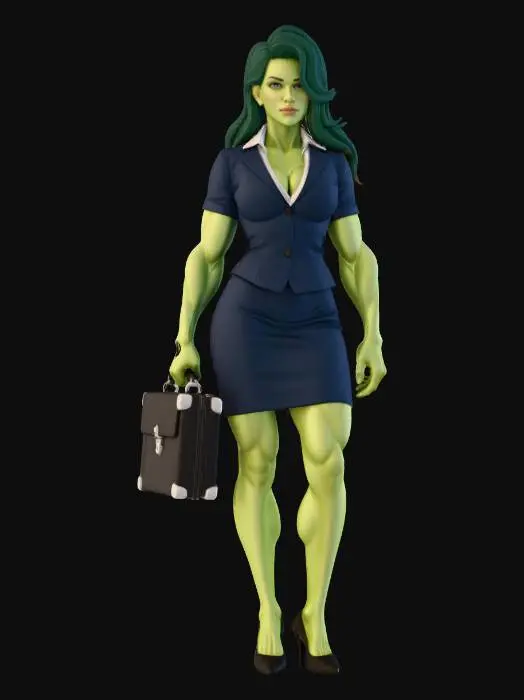 3D model for Lawyer in Green