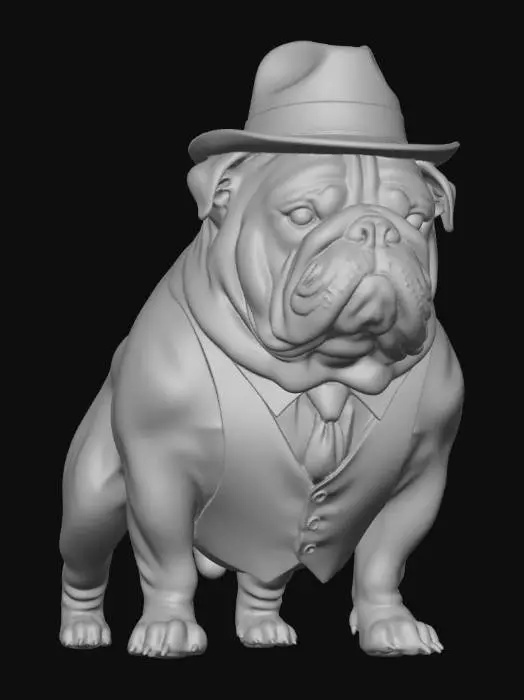 3D model for The Dapper Bulldog